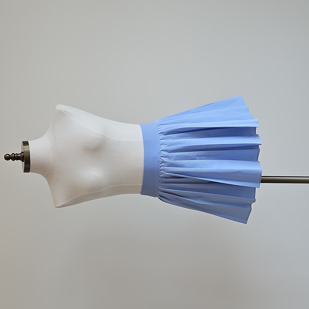 Periwinkle Blue Pleated Skirt